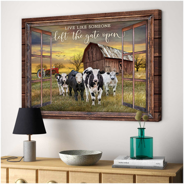 Cow Art Canvas Prints: Special Gifts For A Farmer Dad