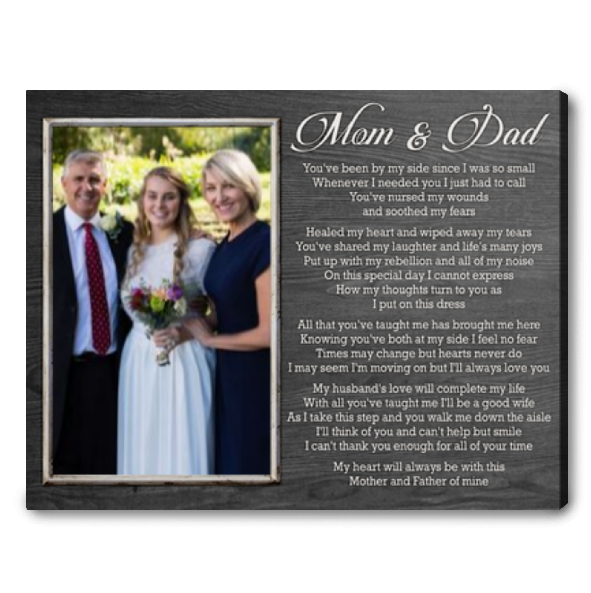 Wedding Thank You Gift Ideas For Parents Parents Of The Bride Gift ...