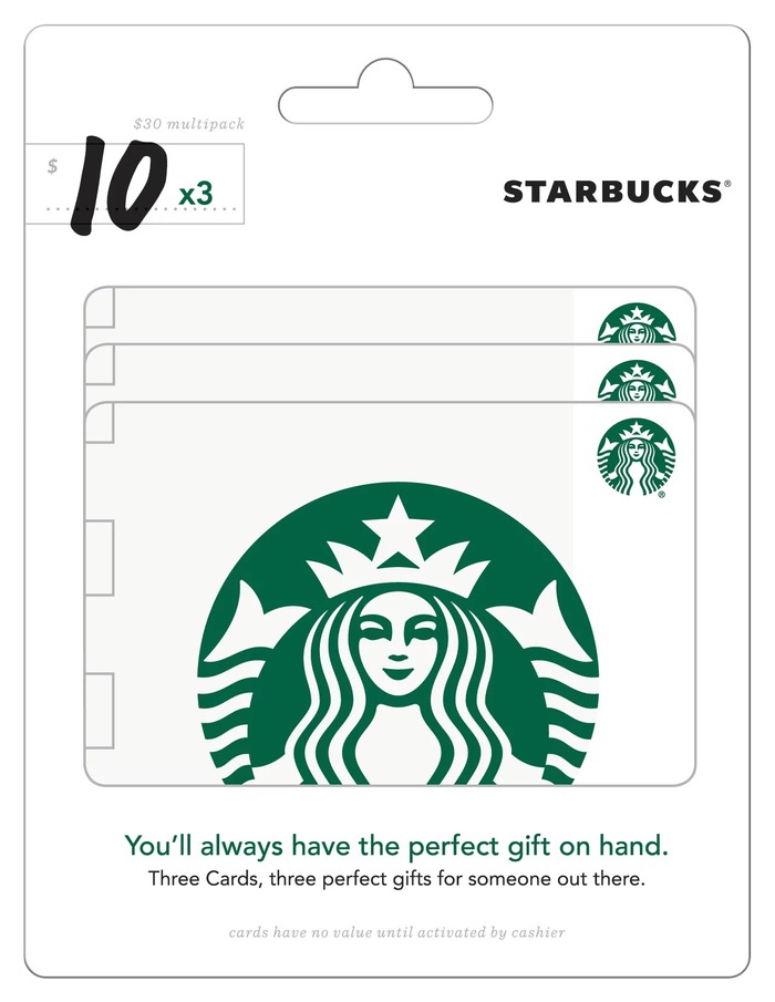 Starbucks Gift Card - last minute gifts for Father's Day