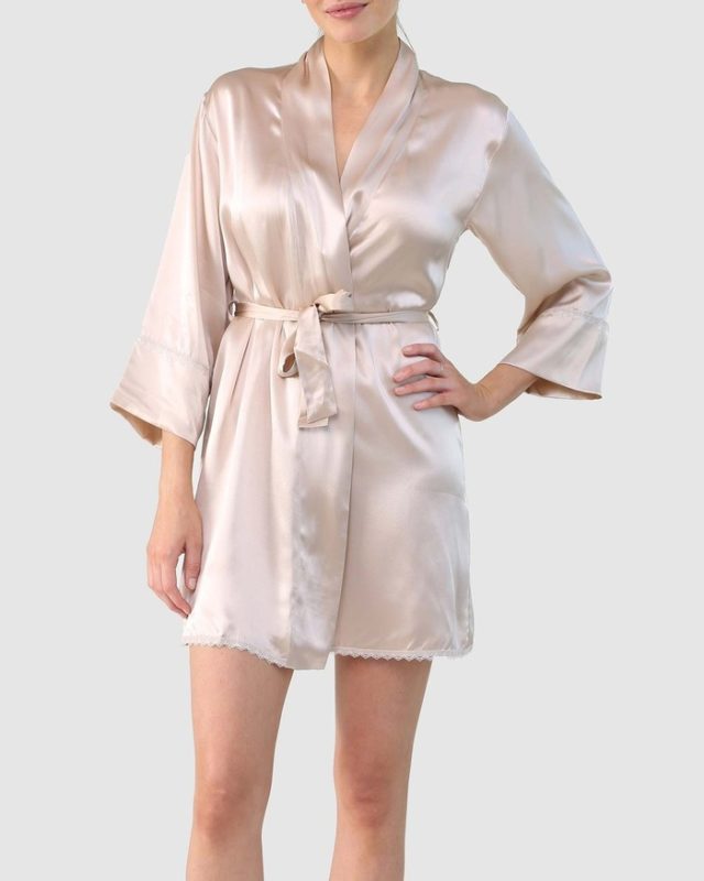 luxury engagement gifts - Washable Silk Robe