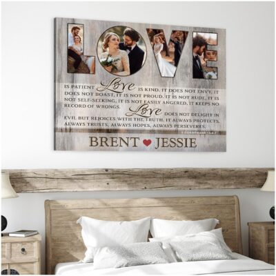 Beautiful Personalized Wedding Gift For Couple Wedding Photo Gift Canvas Print