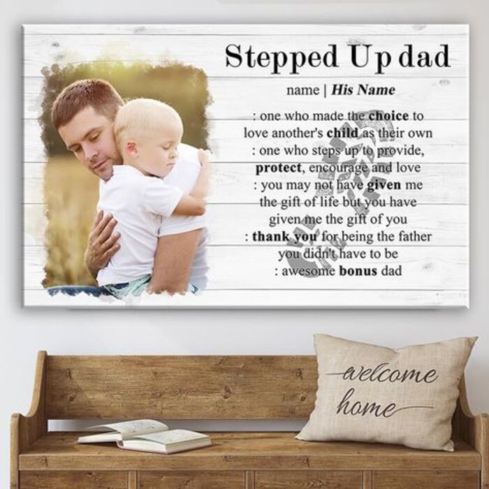 Custom definition print: meaningful gifts for stepdad