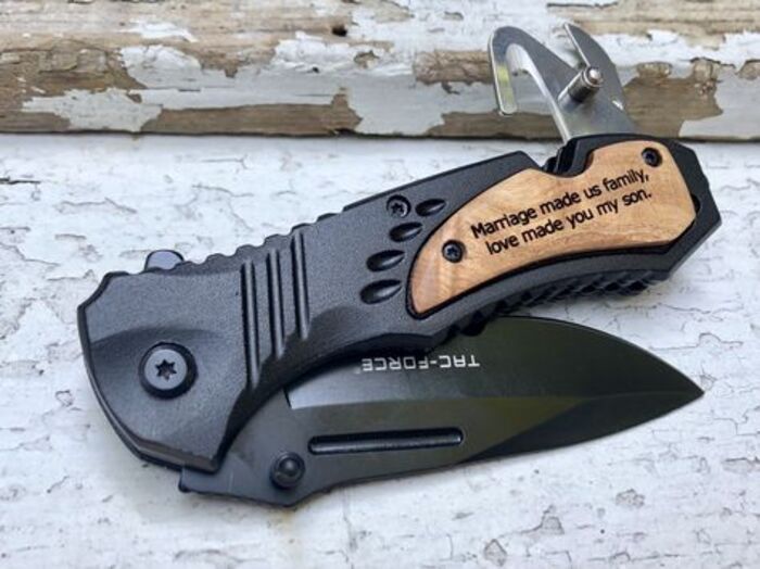 Engraved Pocking Knife: Unique Step Father Gifts