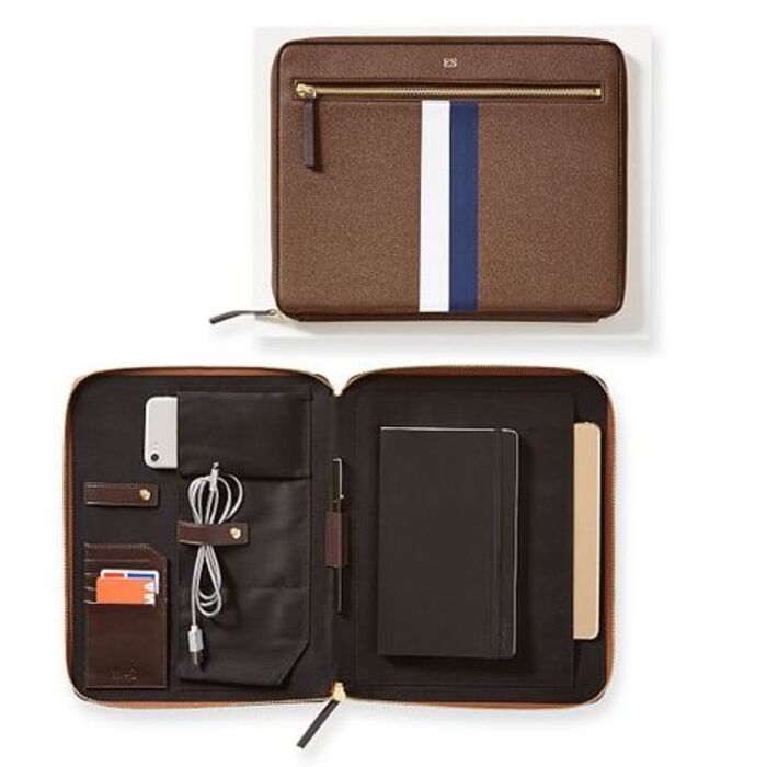 Leather tech folio: practical gifts for stepdad
