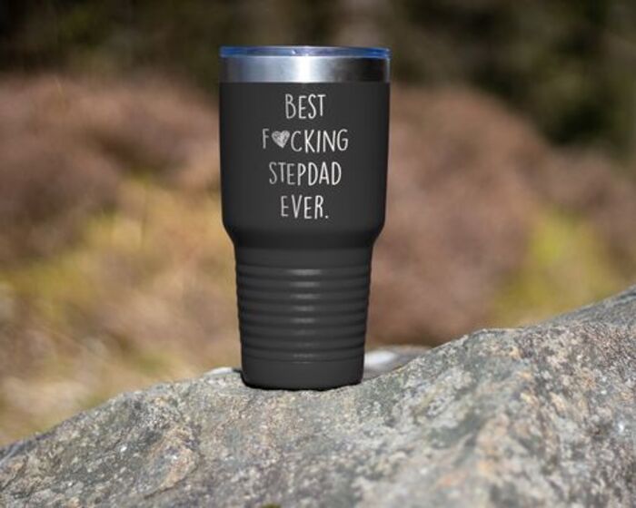 Travel mug: funny stepdad gifts