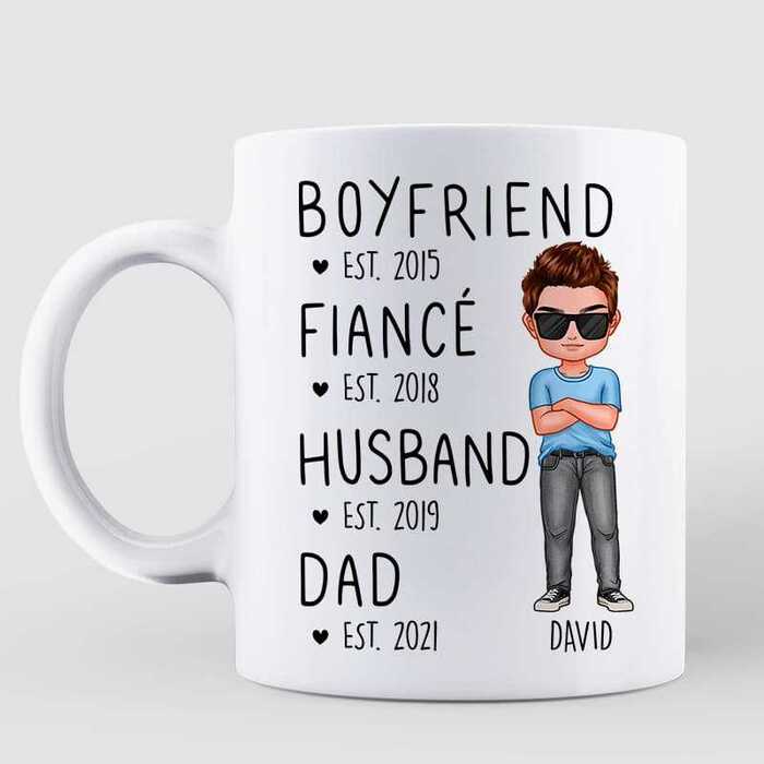 gifts for expecting dads - Boyfriend Fiancé Husband Dad Mug