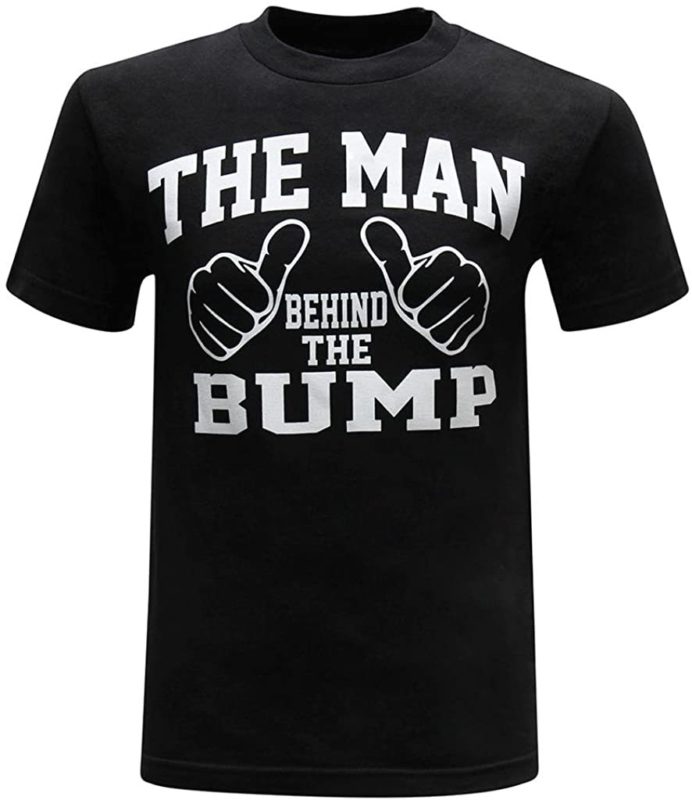 Gifts For Expecting Dads - The Man Behind The Bump T-Shirt