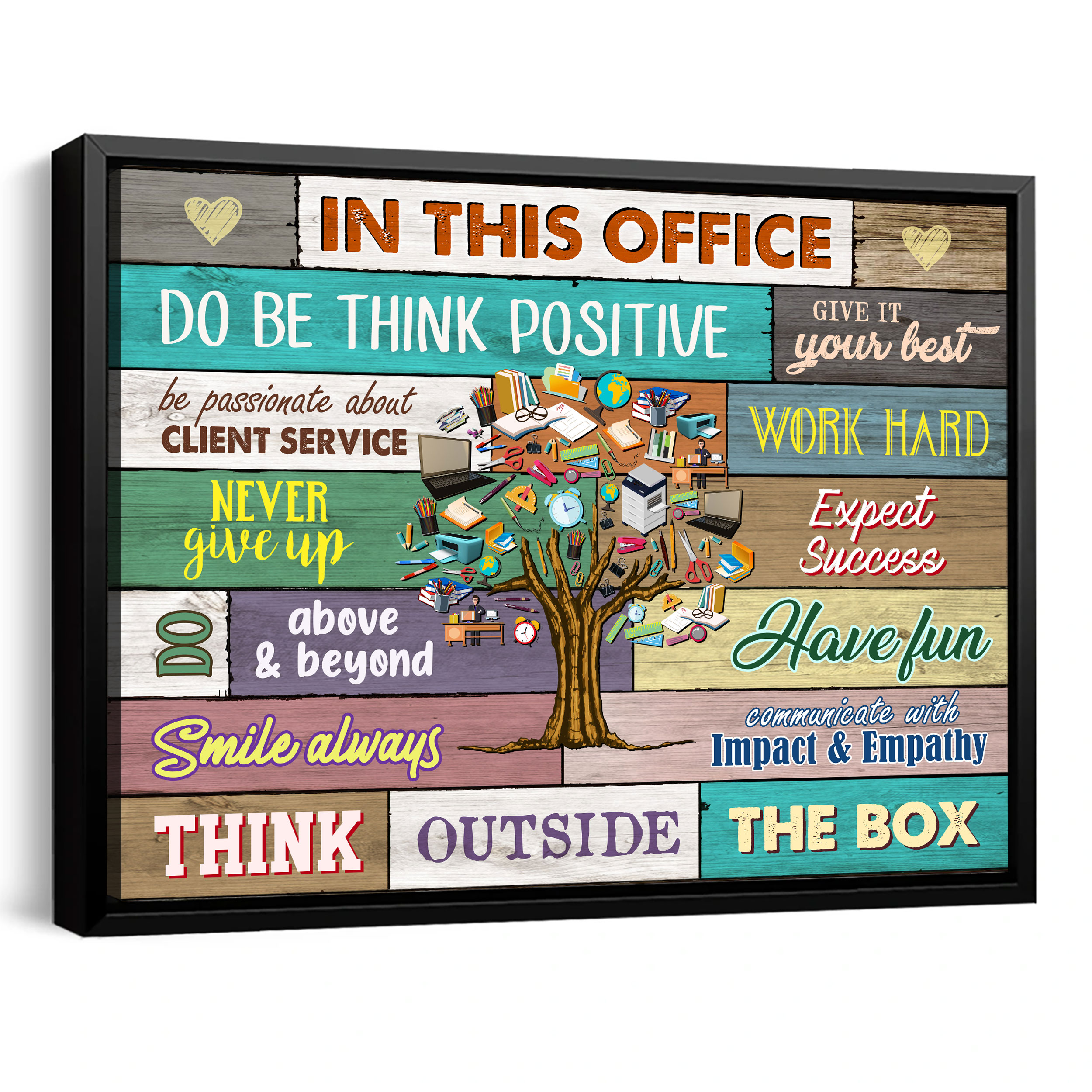 Office Inspirational Wall Art Creative Wall Art For Office - Oh Canvas