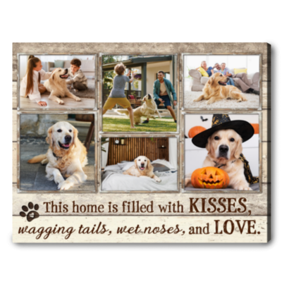 custom pet photo collage gift for pet lover pet wall art decor 01