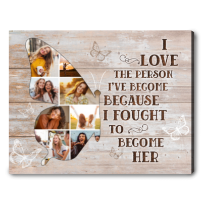 inspirational gift for her custom photo collage canvas prints 01