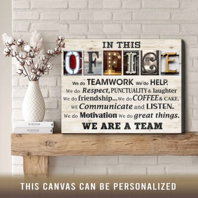 Inspiring Office Wall Art In This Office Canvas Print