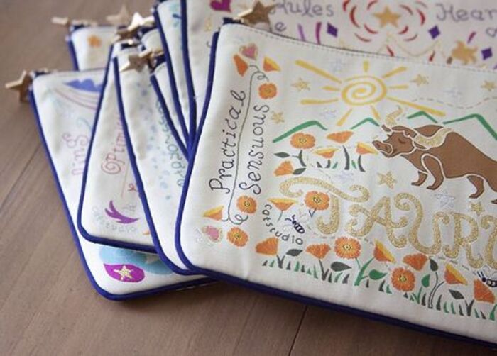 Astrology zip pouch: cute gifts for female best friend