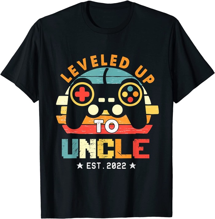 Gift Ideas For Uncle - &Quot;Leveled Up To Uncle&Quot; Tee