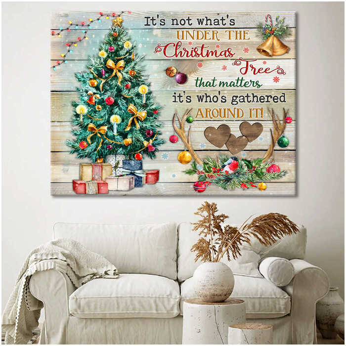 Christmas Canvas Art Under The Christmas Tree