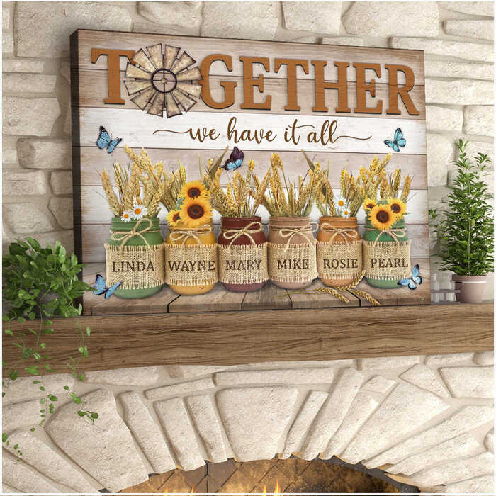 Gift ideas for uncle - Together We Have It All Canvas Print