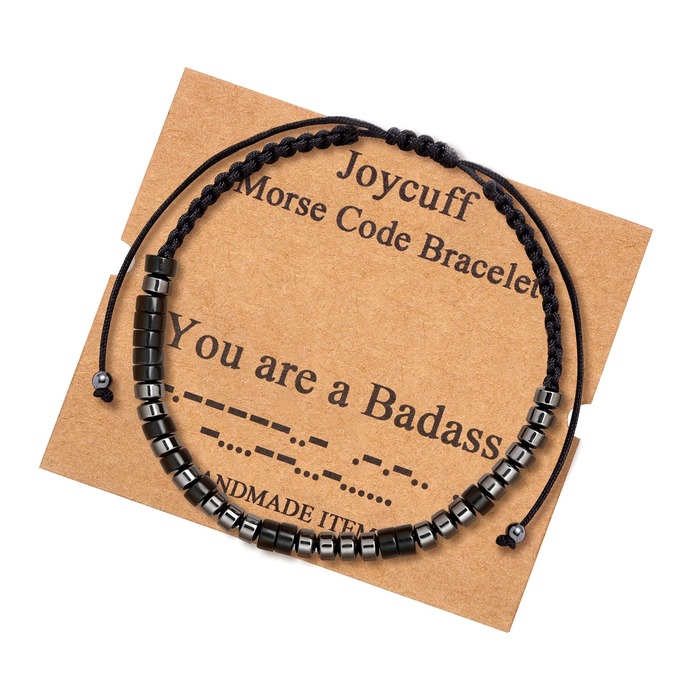 Gift Ideas For Uncle - Morse Code Bracelet