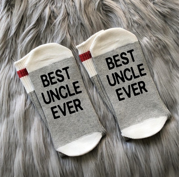 Good gifts for uncles - IfTheSockFitz Custom Uncle Socks