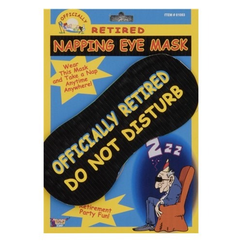 Funny retirement gifts - Officially Retired Eye Mask
