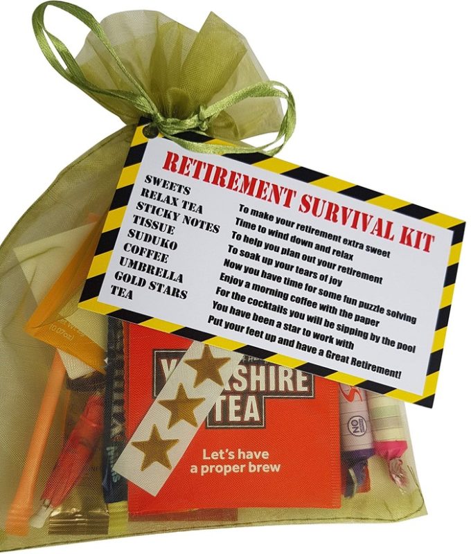 Funny retirement gifts - Retirement Survival Kit