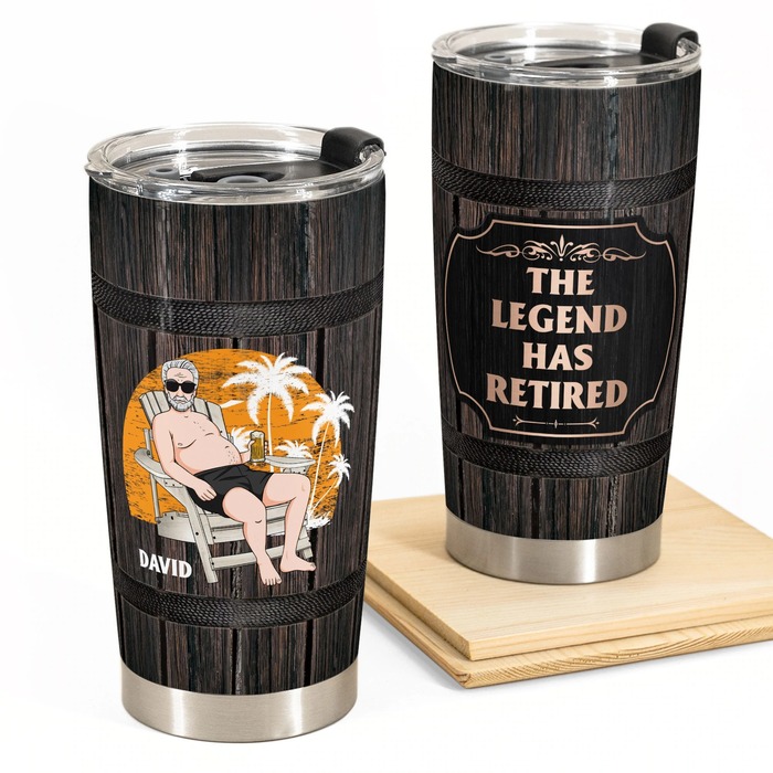 Funny retirement gifts - The Legend Has Retired Tumbler