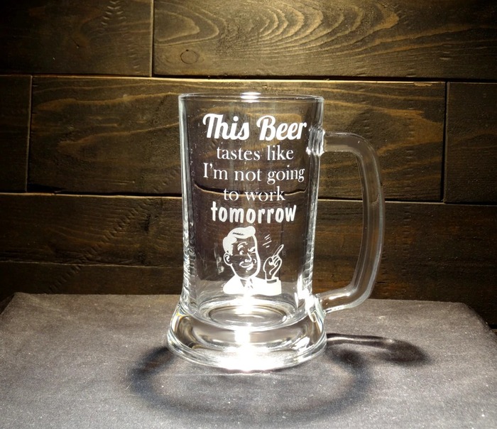 Funny Retirement Gifts - ‘Not Going To Work Tomorrow’ Stein