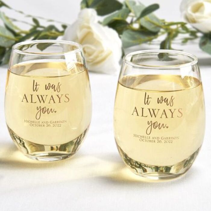 Custom Glassware For Daughter Engagement Gift