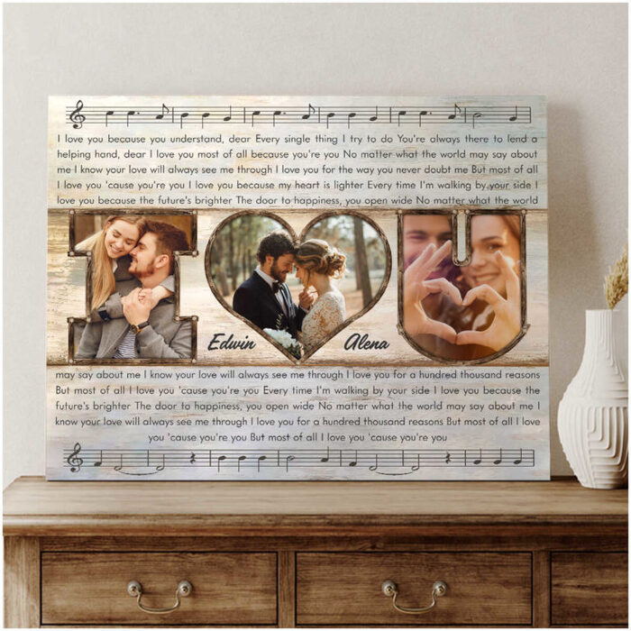 Song Canvas: Engagement Gifts For Daughter And Son-In-Law