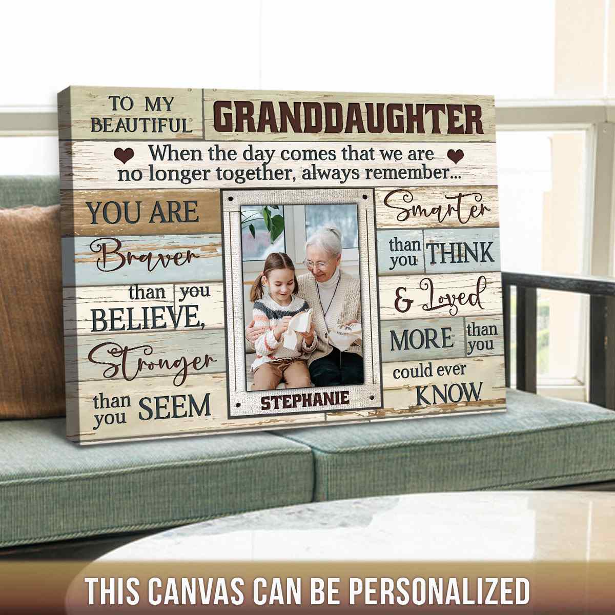 Unique Gift Idea For Grandma Personalized Grandma's House Wall Decor Canvas  - Oh Canvas