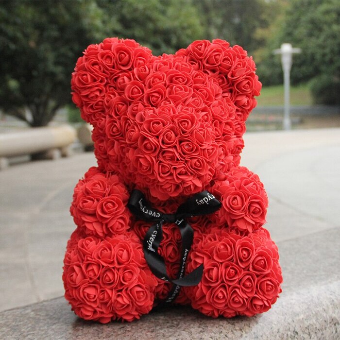 Rose Teddy Bear - Anniversary Gifts For Girlfriend