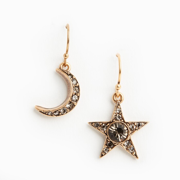 Moon and Star Earrings - Anniversary Gifts For Girlfriend