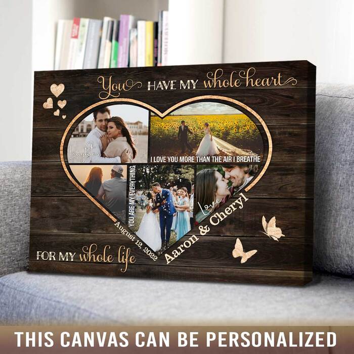 Custom Photo Canvas Print - Anniversary Gifts For Girlfriend