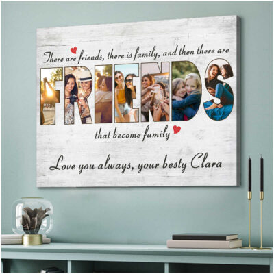 Personalized Gift For Best Friend Unique Friendship Gift Canvas Print