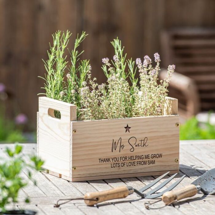 Wooden Planter For Retired Principals