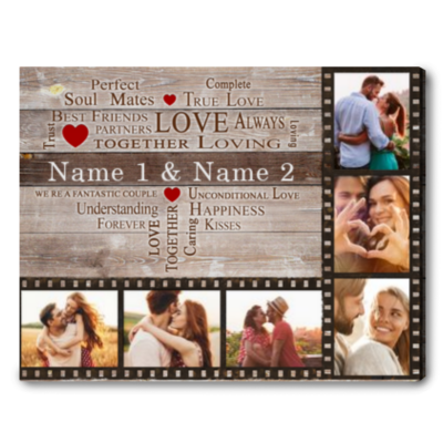 personalized wall art for couples wedding gift for couple who have everything 01