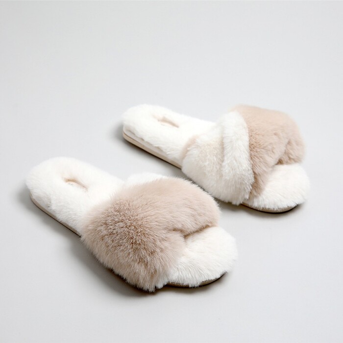 Shearling slippers for engagement party hottest gift