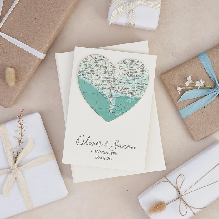 Last Minute Engagement Gifts - Customized Map 