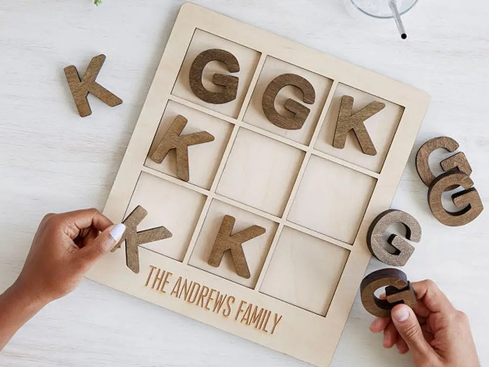 Last Minute Engagement Party Gifts - Tic-Tac-Toe Board 