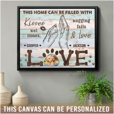 custom canvas for dog lovers