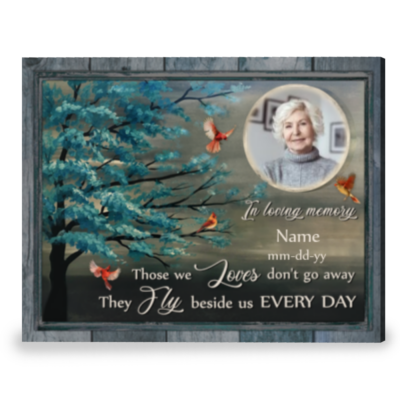 Memorial Frame Personalized Gift For Sympathy Wall Art Canvas Print