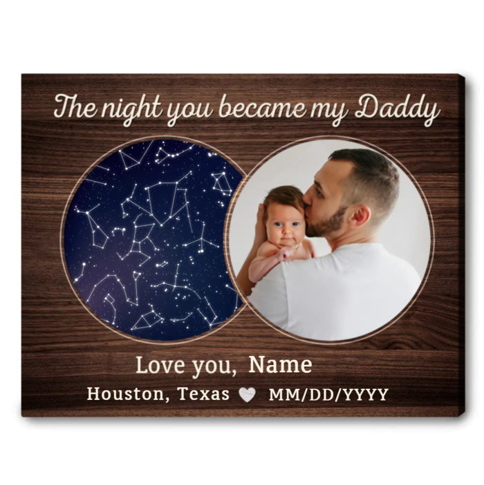 Best gifts for new dad - The Stars On The Day You Became My Dad