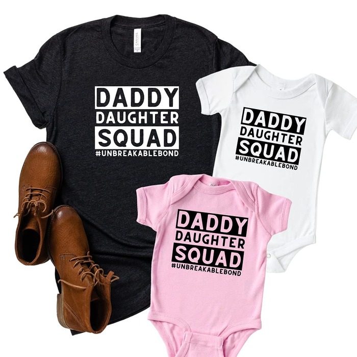 Best gifts for new dad - 'Girl Dad' and 'Daddy's Girl' Shirts