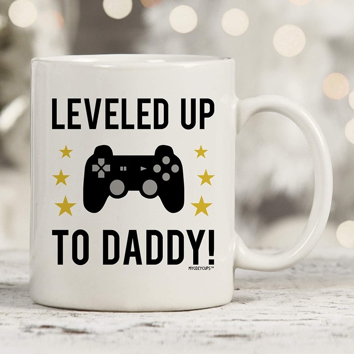 Best gifts for new dad - Leveled Up to Daddy Mug