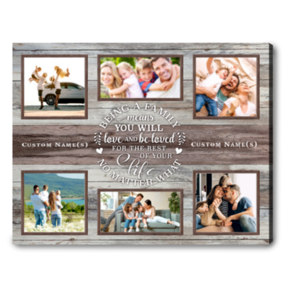 personalized family photo canvas art housewarming gift for new house 01