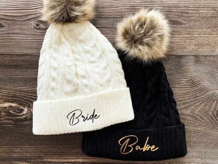Bride maids beanie: cool personalized gift for bachelorette party