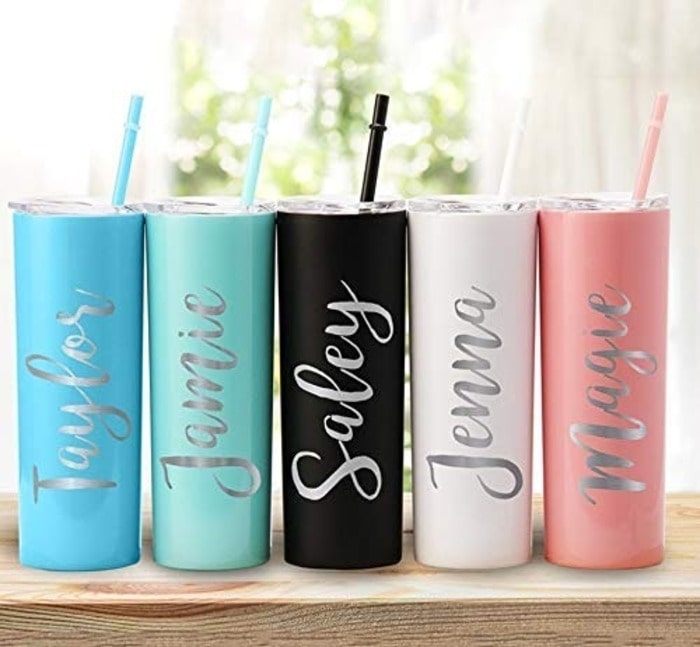 Stainless steel tumbler for the best custom bachelorette party gift