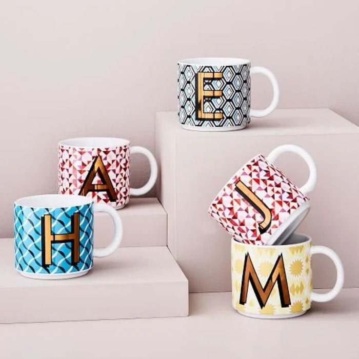 Monogram Coffee Cups: Cool Custom Bachelorette Party Favors