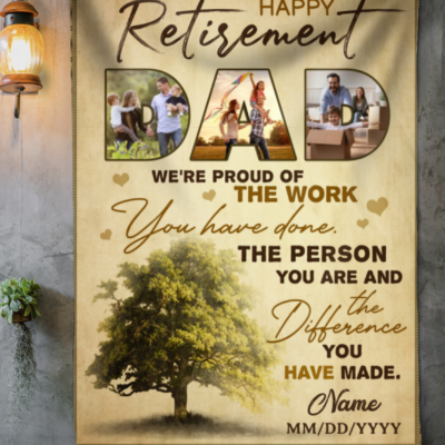 customized retirement gift for dad