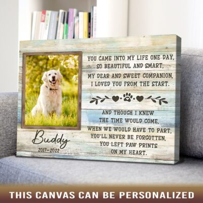 dog memorial keepsakes personalized pet photo sympathy gift 04