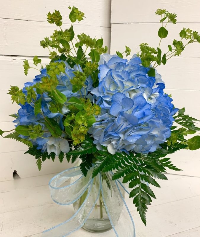 65th wedding anniversary gift - Flower – Blue Hydrangea