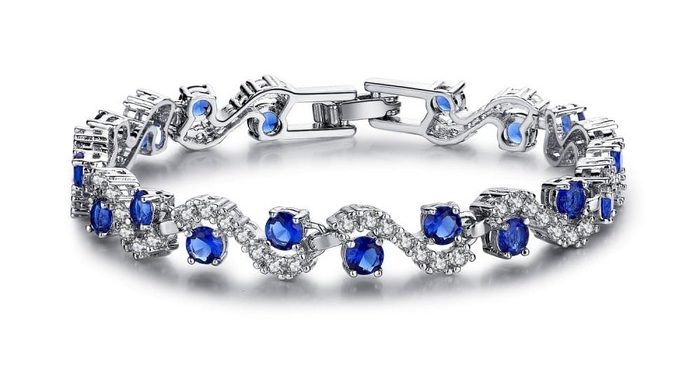 65Th Anniversary Gifts - A Sapphire Bracelet